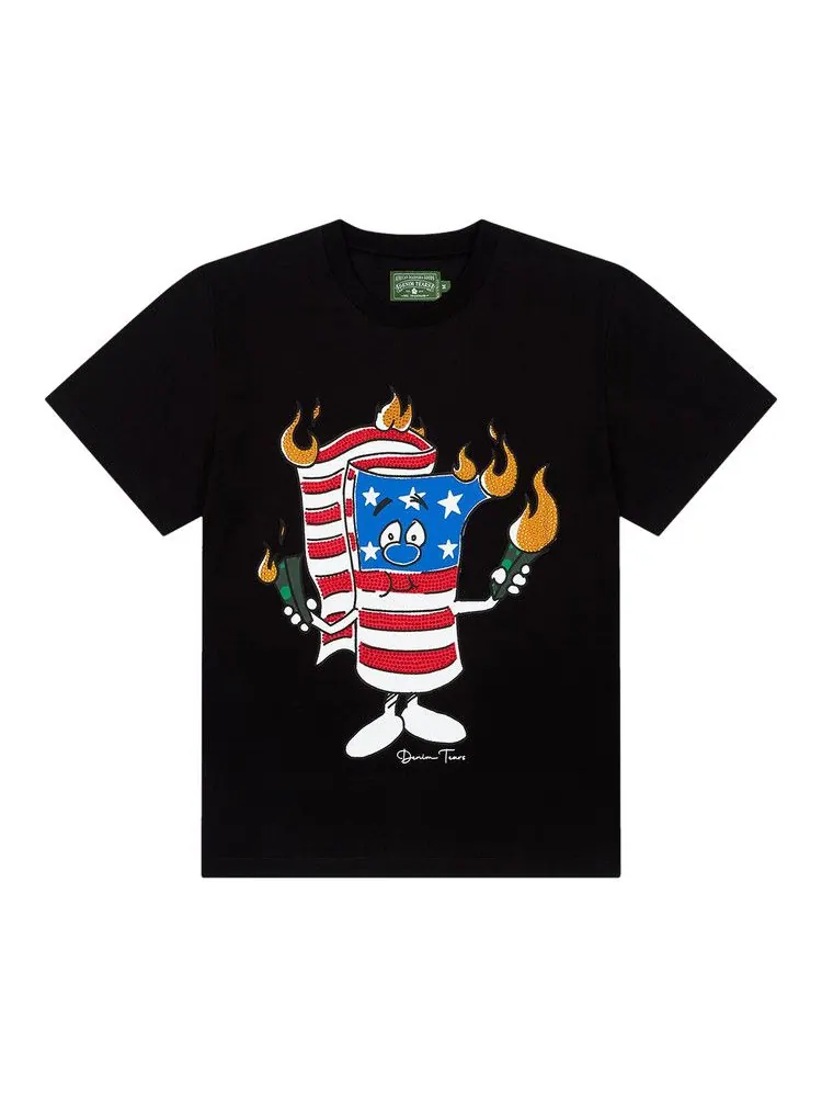 Футболка Denim Tears Firecracker Tee — изображение 1 из 2, черный