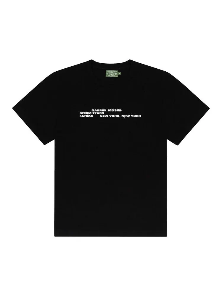 Футболка Denim Tears x Gabriel Moses Fatima Tee — изображение 1 из 3, черный