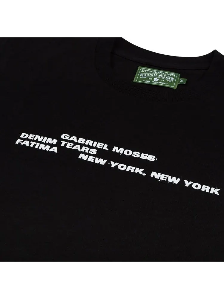 Футболка Denim Tears x Gabriel Moses Fatima Tee — изображение 3 из 3, черный