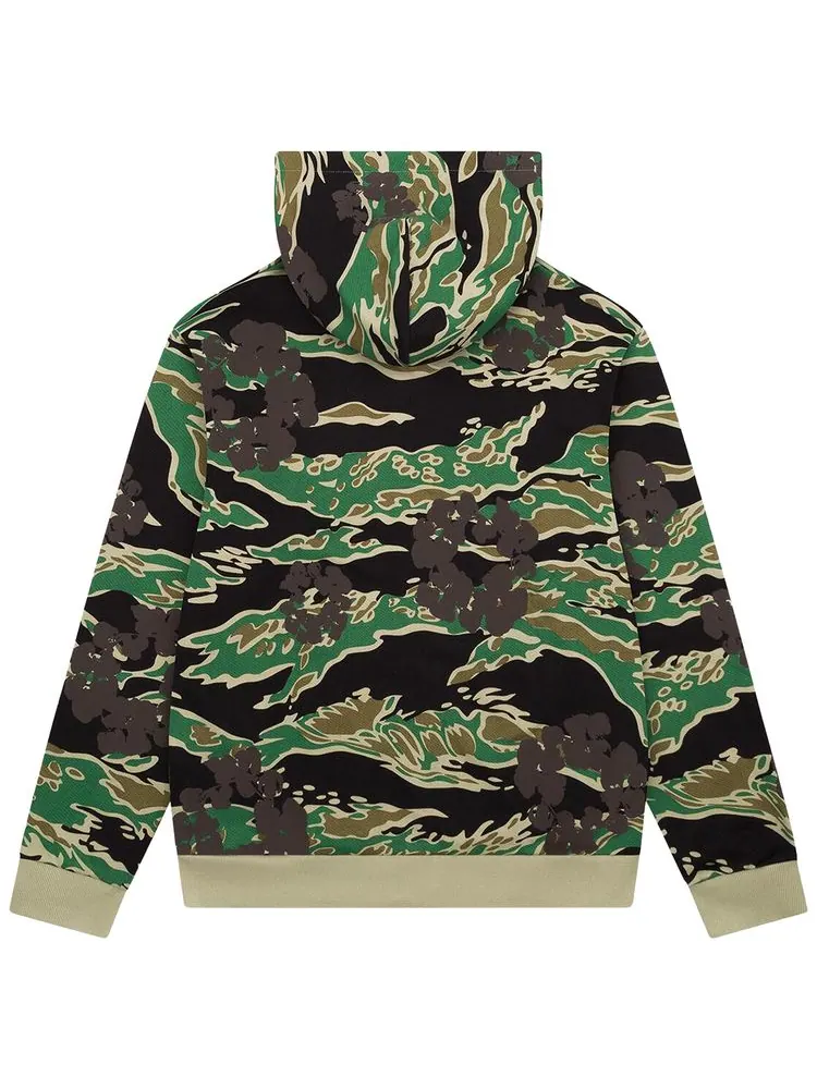 Худи Denim Tears Wreath Zip Hoodie 'Green Camo' — изображение 2 из 2, зеленый