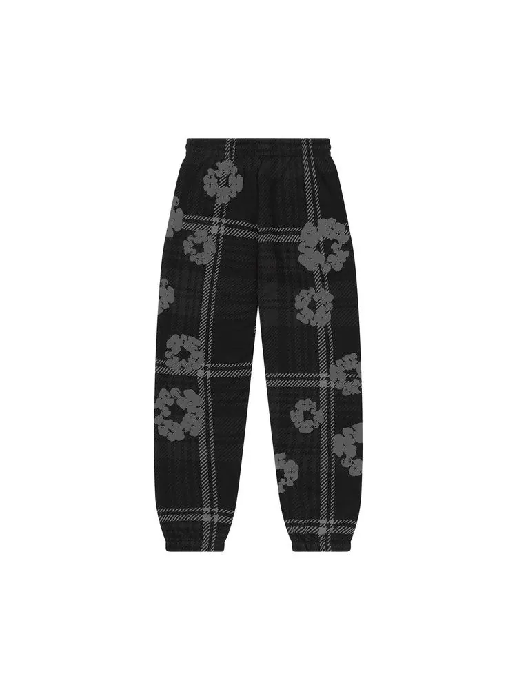 Спортивные брюки Denim Tears Plaid Cotton Wreath Sweatpants — изображение 2 из 3, черный