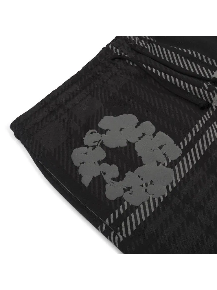 Спортивные брюки Denim Tears Plaid Cotton Wreath Sweatpants — изображение 3 из 3, черный