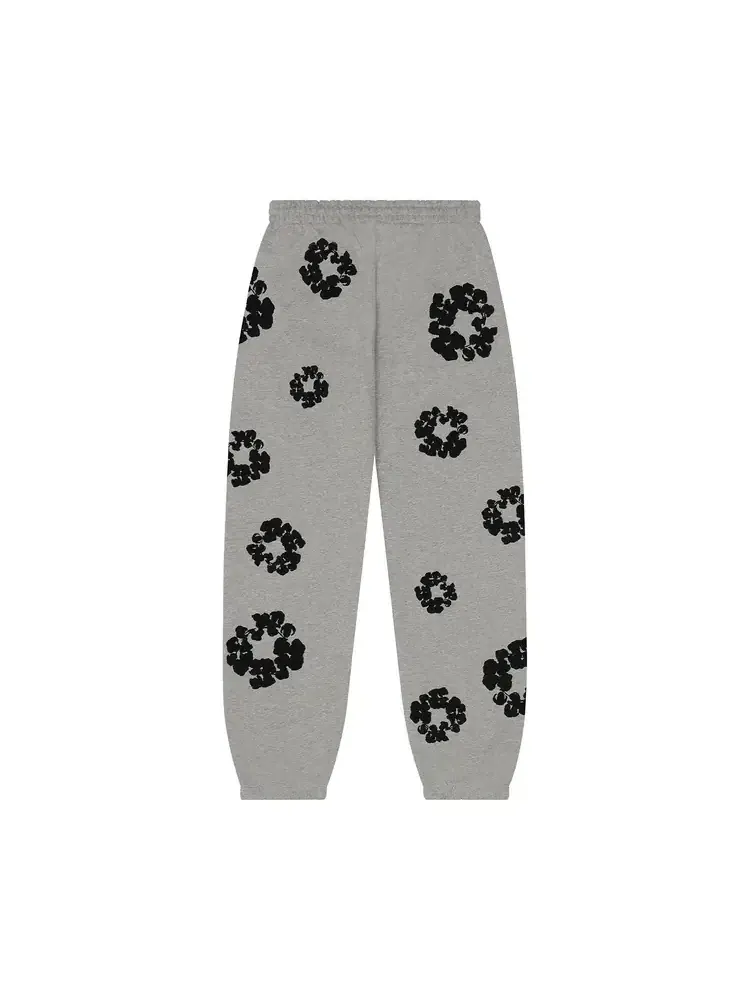 Спортивные штаны Denim Tears Black Cotton Wreath — изображение 2 из 2, серый