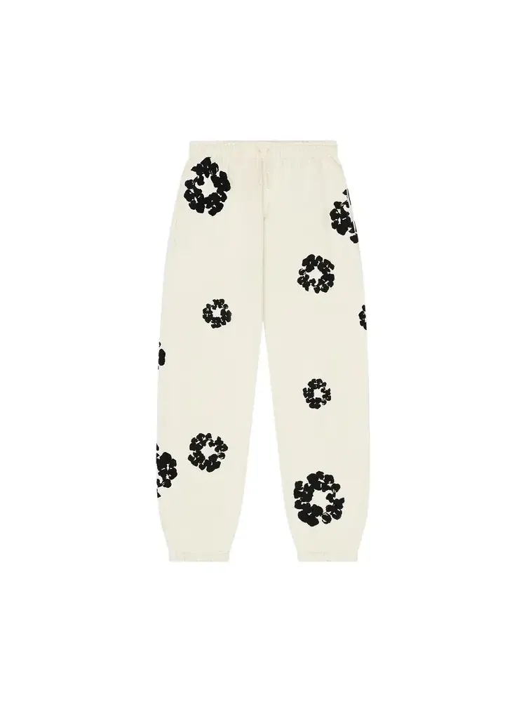 Спортивные штаны Denim Tears Black Cotton Wreath — изображение 1 из 2, белый