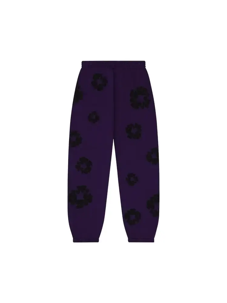 Спортивные штаны Denim Tears Black Cotton Wreath — изображение 2 из 2, фиолетовый