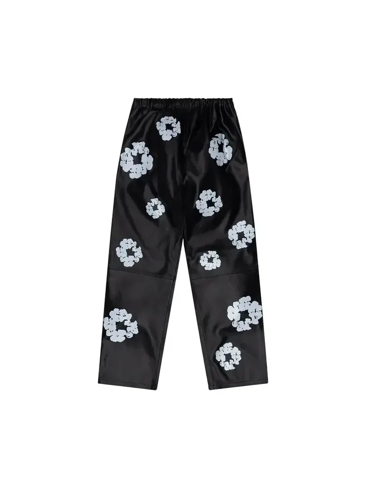 Спортивные штаны Denim Tears Leather Cotton Wreath — изображение 1 из 2, черный