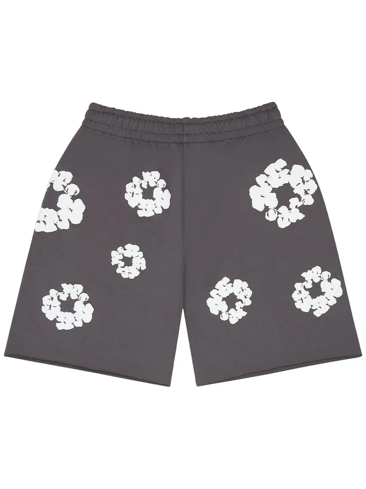 Джинсовые шорты Denim Tears Cotton Wreath Sweatshorts — изображение 2 из 2, серый