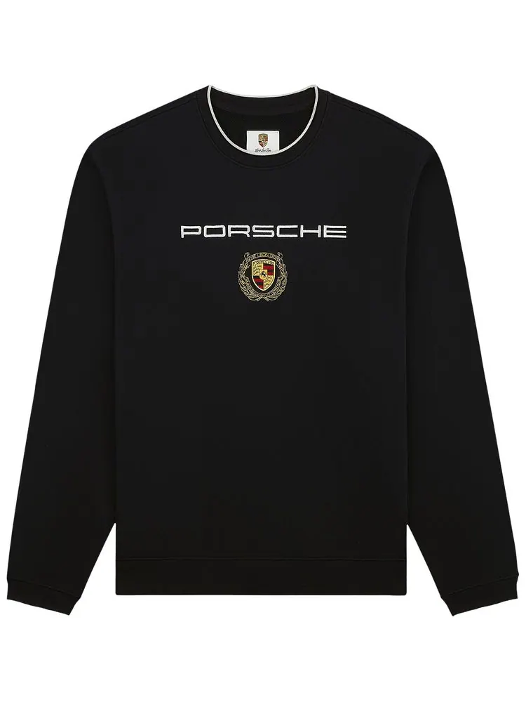 Свитшот Aimé Leon Dore x Porsche с вышитым круглым вырезом — изображение 1 из 1, черный