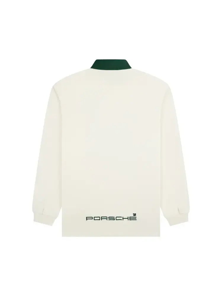 Поло Aimé Leon Dore x Porsche Crest Rugby 'Pristine' — изображение 2 из 2, бежевый