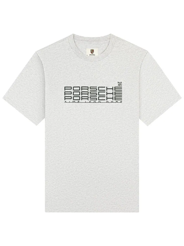 Футболка Aimé Leon Dore x Porsche Racing Silver Mix — изображение 1 из 2, серебряный