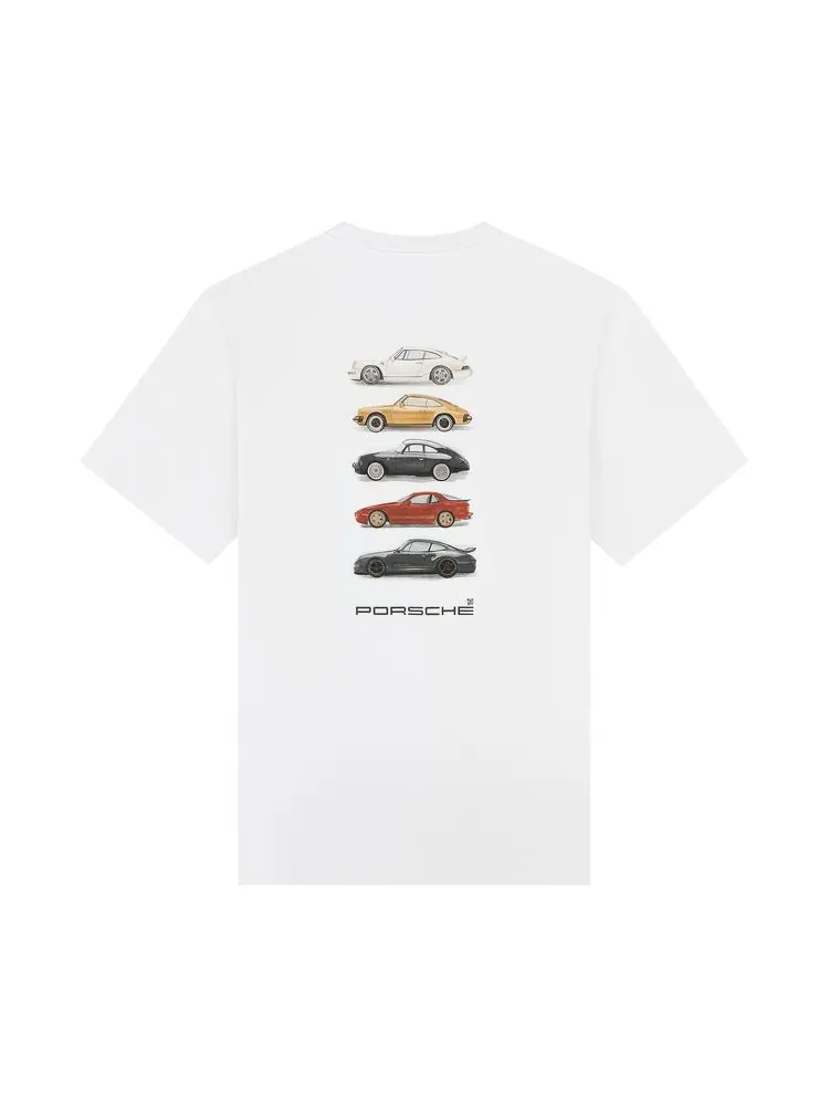Футболка Aimé Leon Dore x Porsche Fleet Tee — изображение 2 из 2, белый
