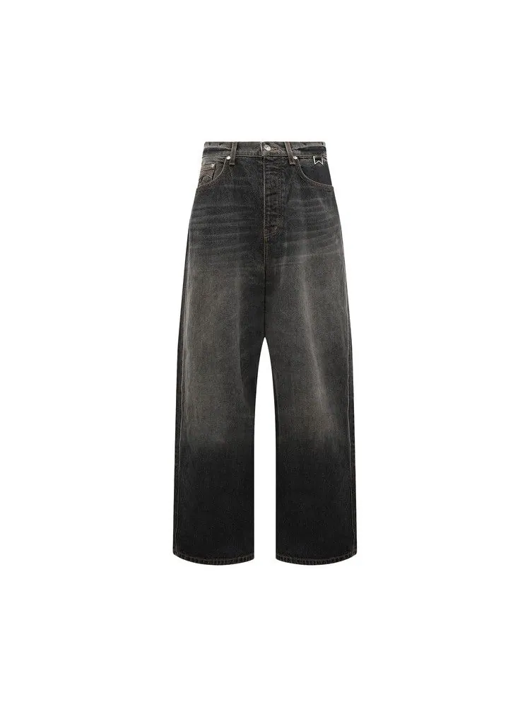 Брюки Rhude Wide Leg Traxedo Denim Pants 'Agoura Black'