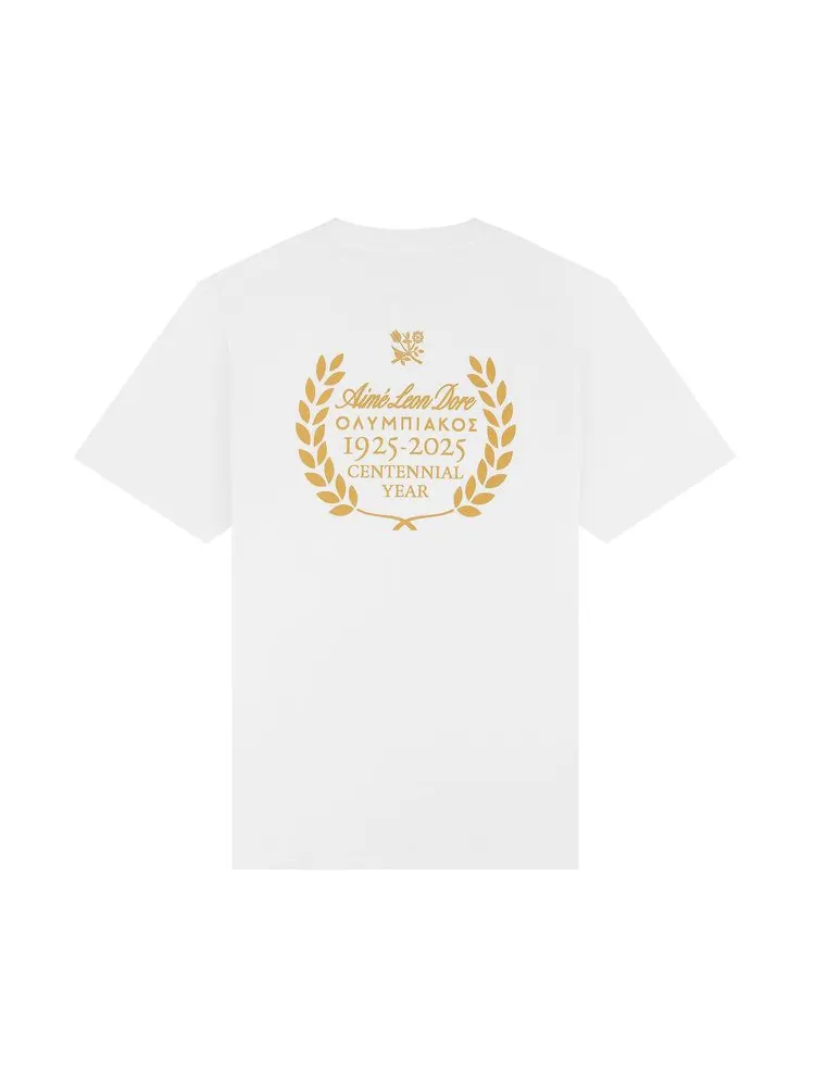 Футболка Aimé Leon Dore x Olympiacos FC Centennial — изображение 2 из 2, белый