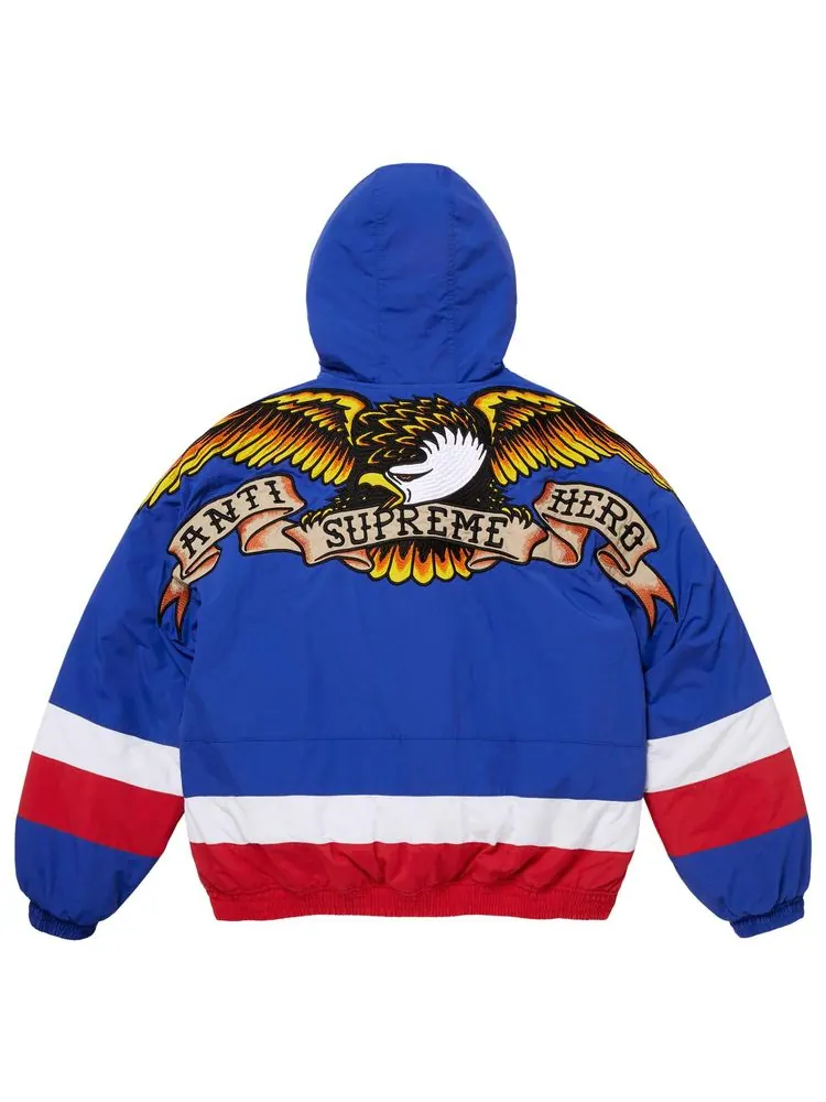 Куртка Supreme x Antihero Stadium Jacket — изображение 2 из 2, синий