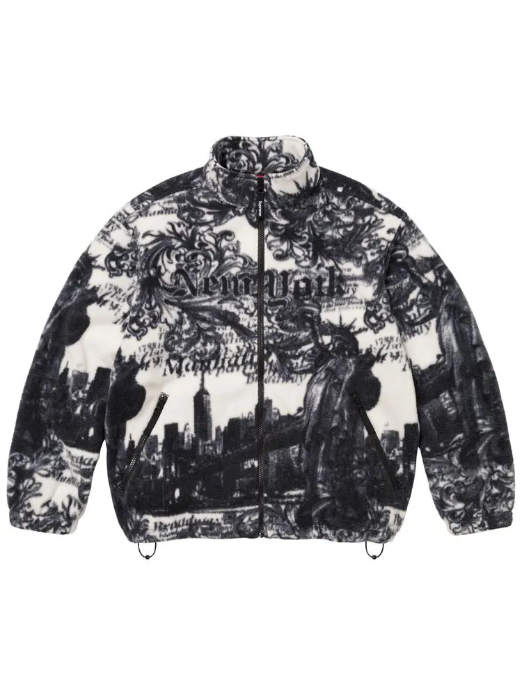 Флисовая куртка Supreme New York — изображение 1 из 2, белый