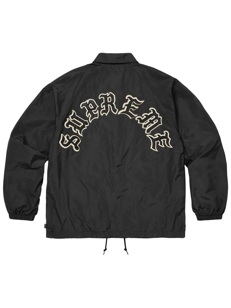 Куртка Supreme Old English Arc Coaches Jacket — изображение 2 из 2, черный
