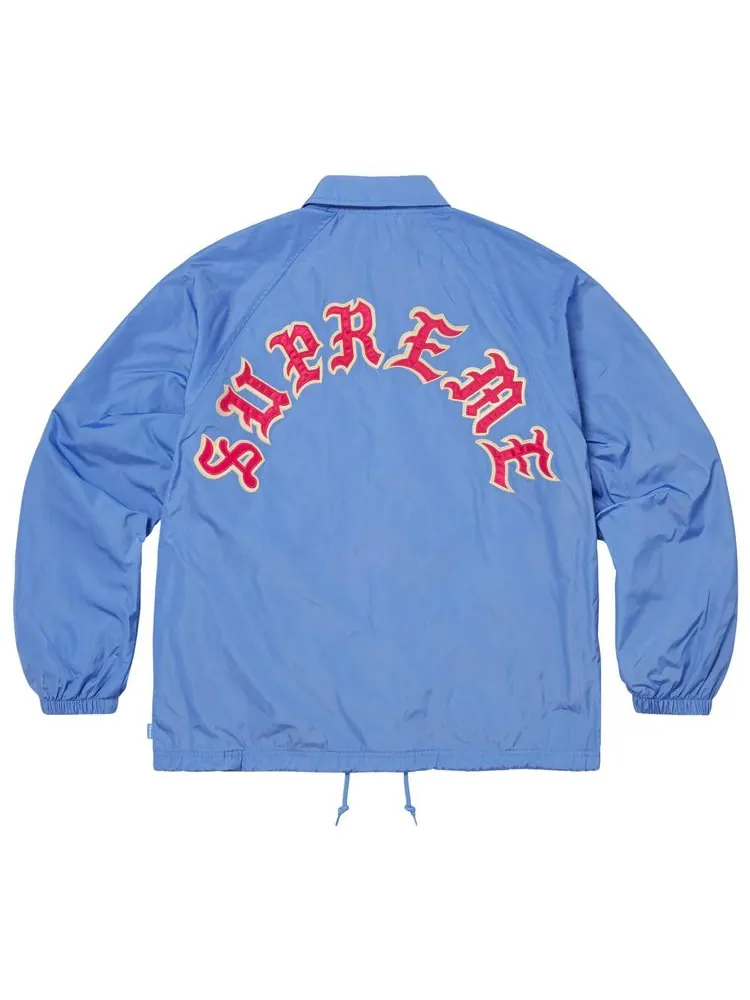 Куртка Supreme Old English Arc Coaches Jacket — изображение 2 из 2, светло-голубая