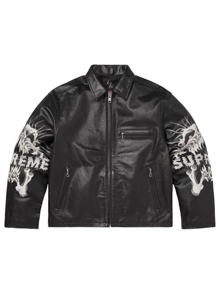 Куртка Supreme x Y’s Leather Jacket — изображение 1 из 2, черный