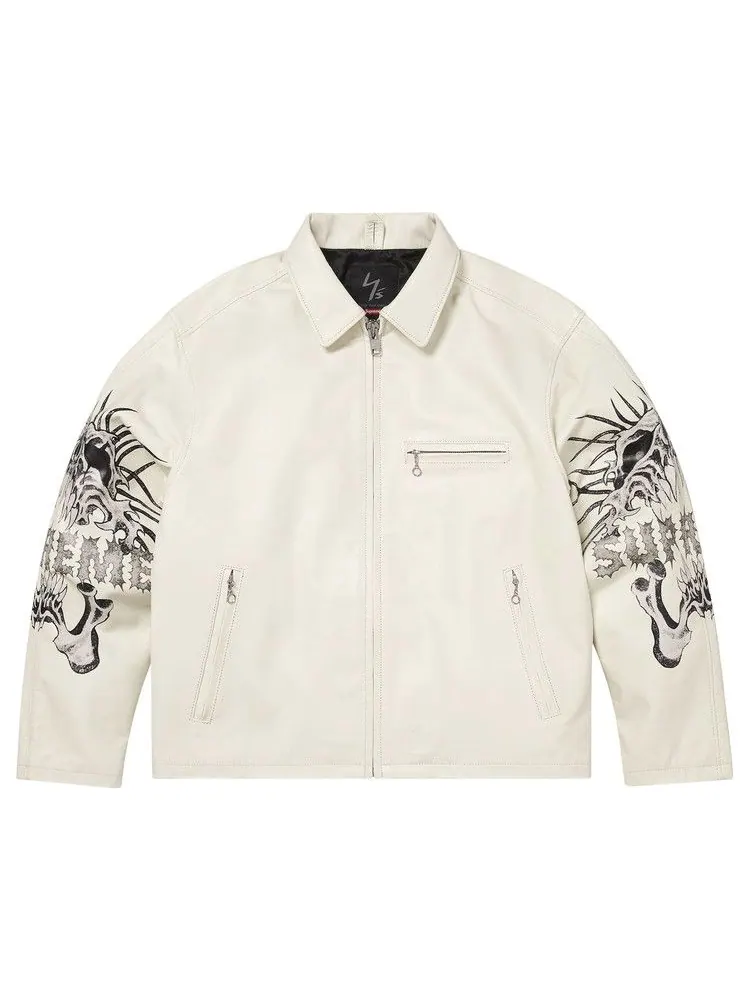 Куртка Supreme x Y’s Leather Jacket — изображение 1 из 2, белый