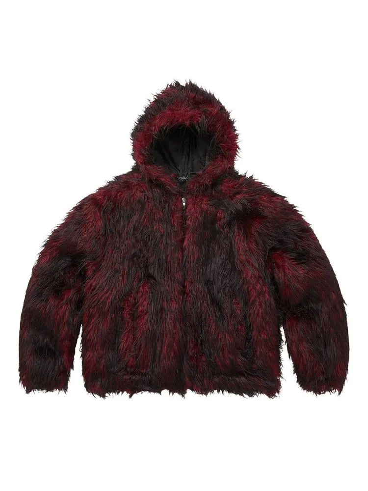 Куртка Supreme x Y’s Faux Fur Windstopper Hooded Bomber Jacket — изображение 1 из 2, красный