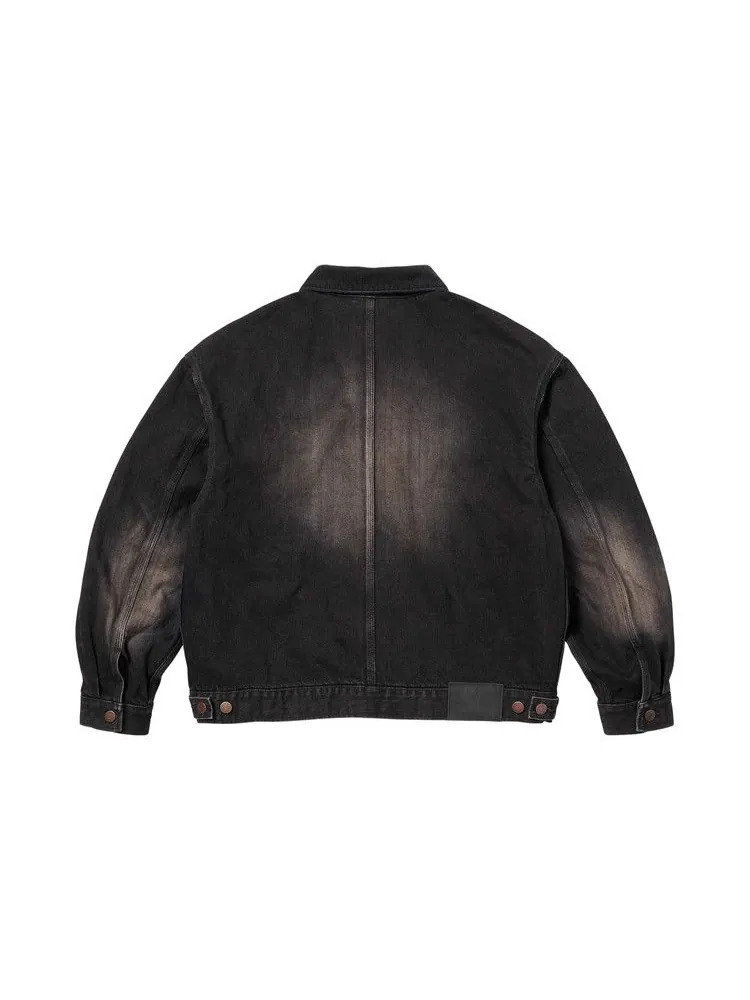 Куртка Supreme Distressed Selvedge Trucker Jacket — изображение 2 из 3, черный