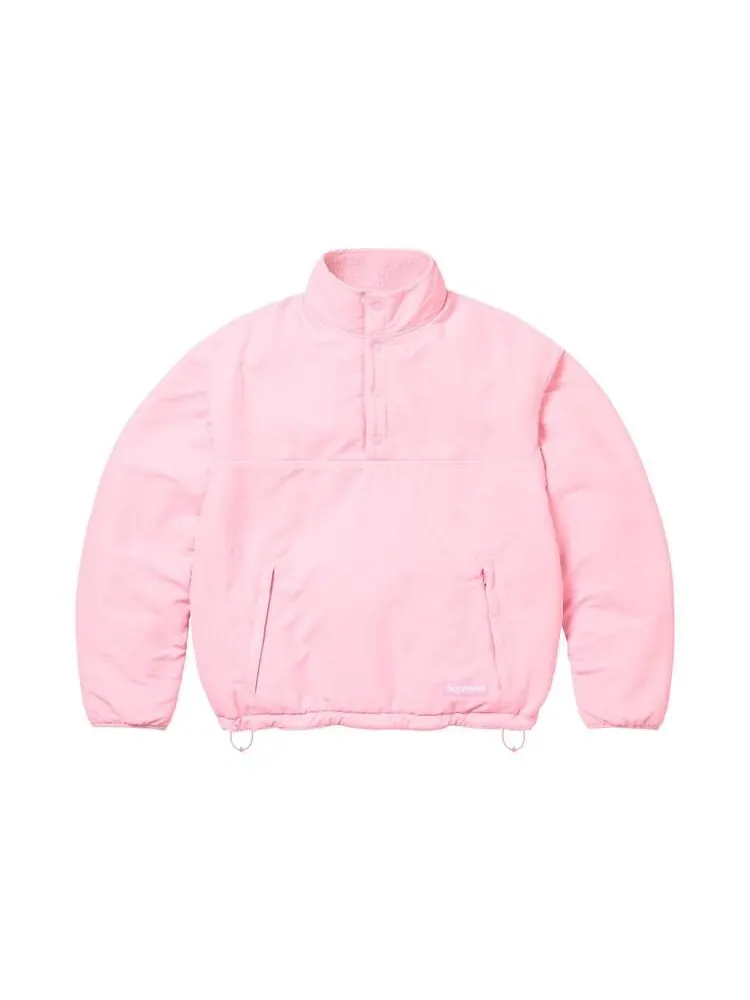 Куртка Supreme Polartec Shearling Reversible Pullover 'Pink' — изображение 1 из 2, розовый