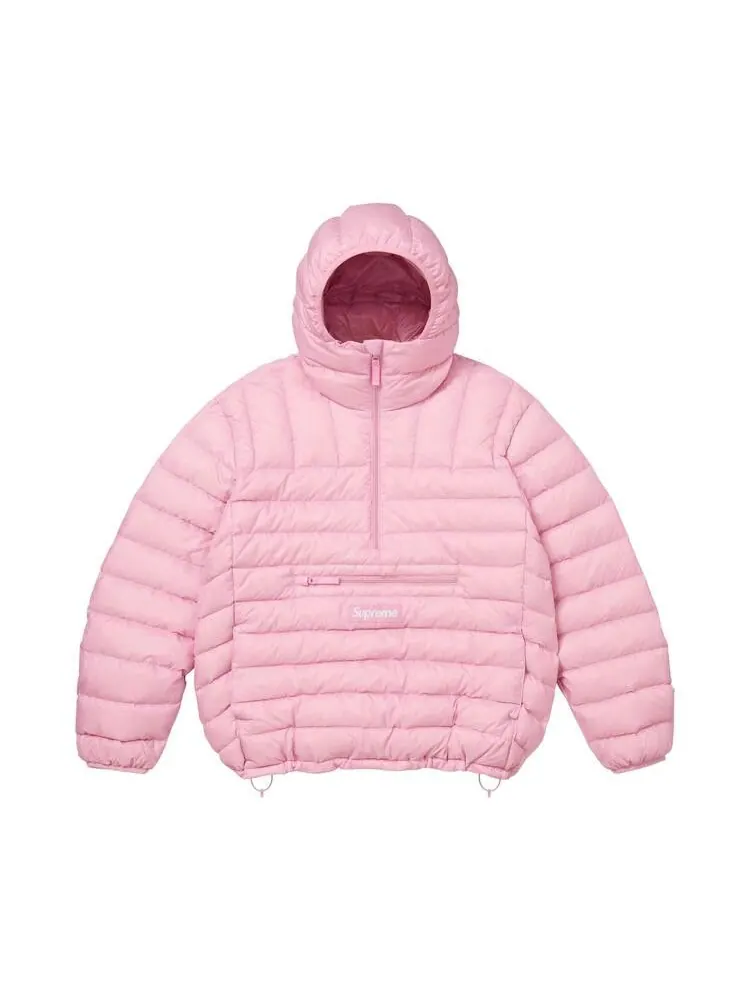 Куртка Supreme Micro Down Half Zip Hooded Pullover — изображение 1 из 2, розовый