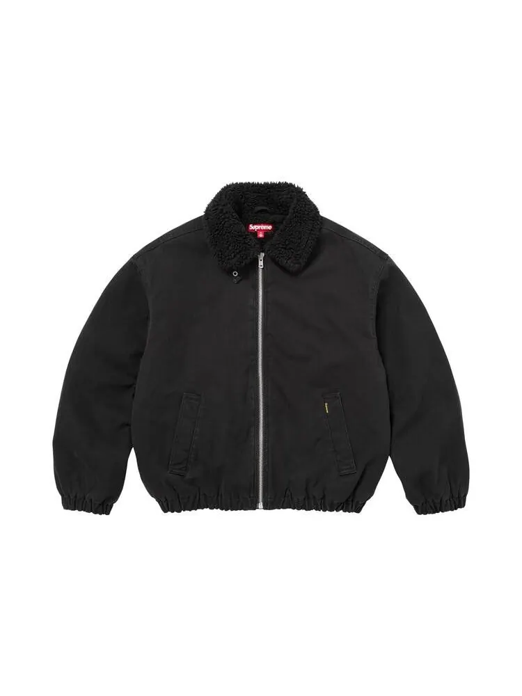 Куртка Supreme Faux Shearling Lined Bomber Jacket — изображение 1 из 2, черный