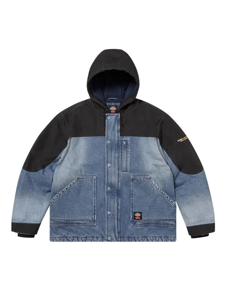 Куртка Supreme x Dickies Cordura Hooded Work Jacket — изображение 1 из 3, джинсовый синий