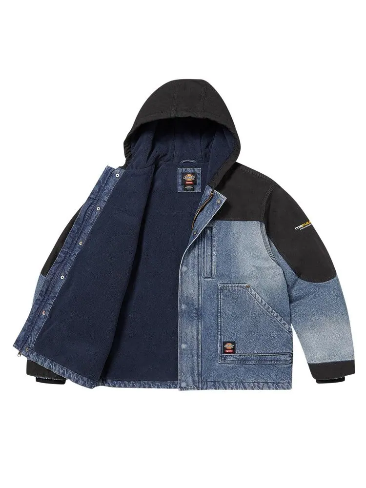 Куртка Supreme x Dickies Cordura Hooded Work Jacket — изображение 2 из 3, джинсовый синий
