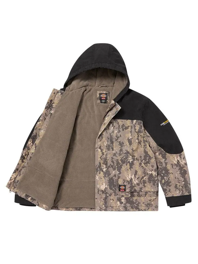 Куртка Supreme x Dickies Cordura Hooded Work Jacket, Digi Camo — изображение 2 из 3, коричневый