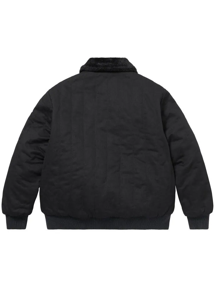Куртка Supreme x Dickies Reversible Quilted Faux Fur Work Jacket — изображение 2 из 2, черный