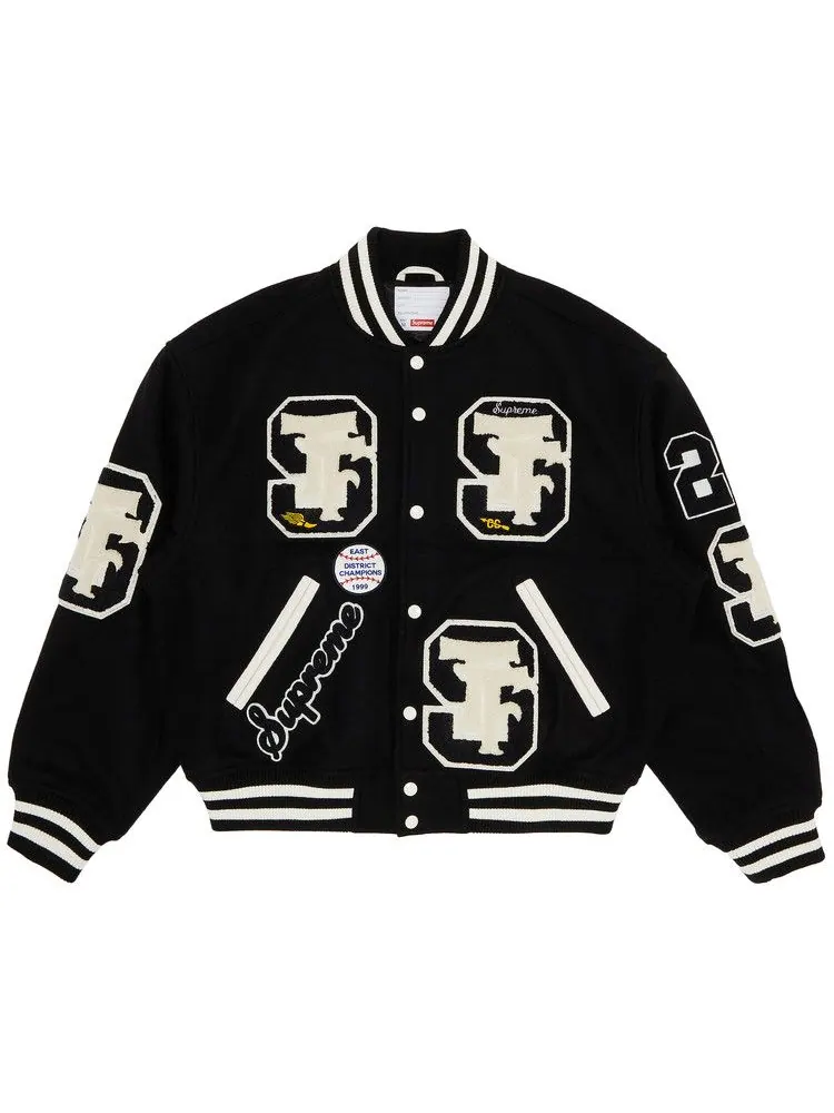 Куртка Supreme Drill Team Varsity Jacket — изображение 1 из 3, черный