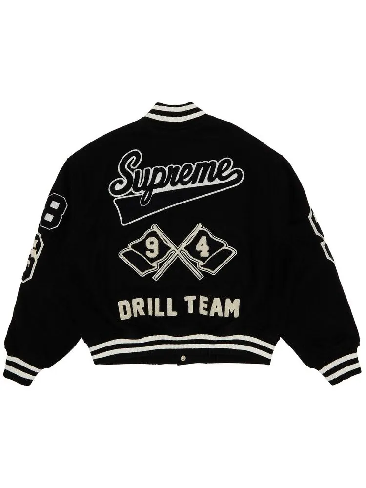 Куртка Supreme Drill Team Varsity Jacket — изображение 2 из 3, черный