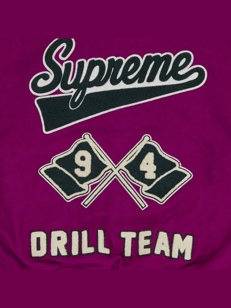 Куртка Supreme Drill Team Varsity Jacket — изображение 3 из 3, маджента