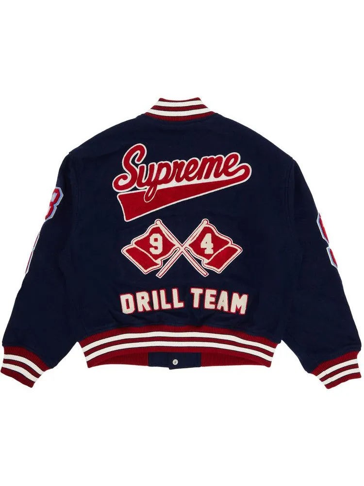 Куртка Supreme Drill Team Varsity Jacket — изображение 2 из 3, темно-синий
