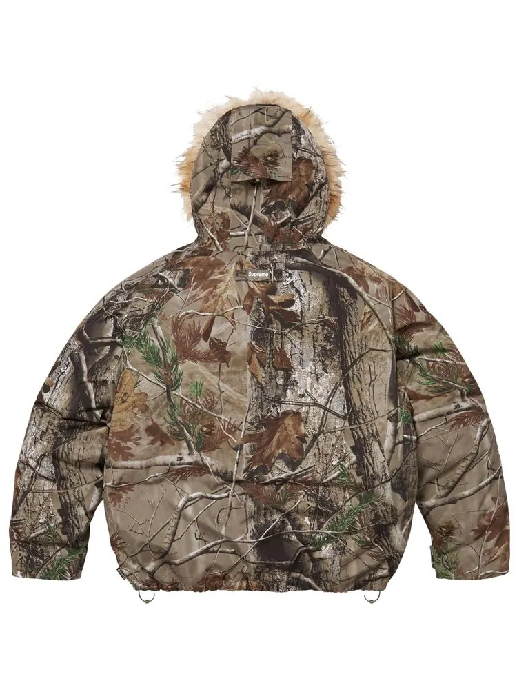 Парка Supreme 2-в-1 из мембраны GORE-TEX + двусторонняя пуховая куртка-подкладка 700-Fill, камуфляж Realtree AP, коричневый