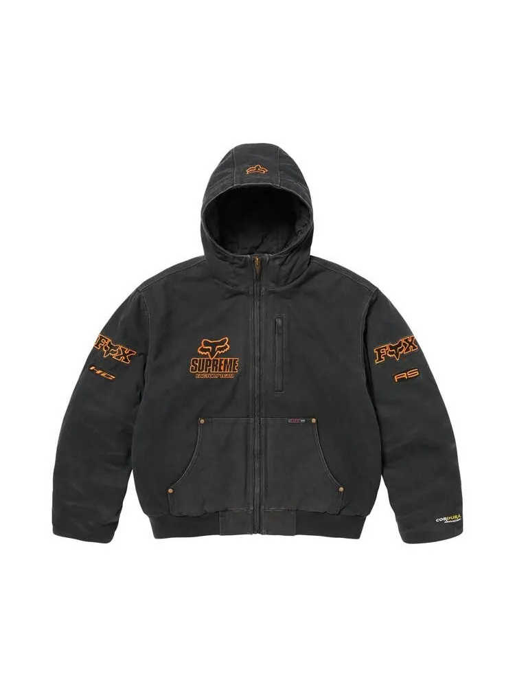 Куртка Supreme x Fox Racing Hooded Work Jacket 'Black' — изображение 1 из 2, черный