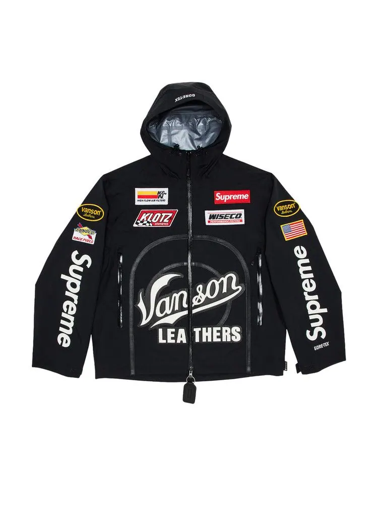 Куртка Supreme x Vanson Leathers GORE-TEX Shell Jacket — изображение 1 из 3, черный