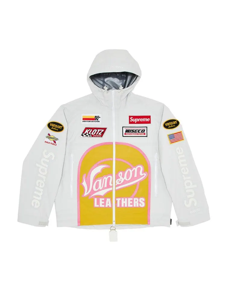 Куртка Supreme x Vanson Leathers GORE-TEX Shell Jacket — изображение 1 из 3, белый
