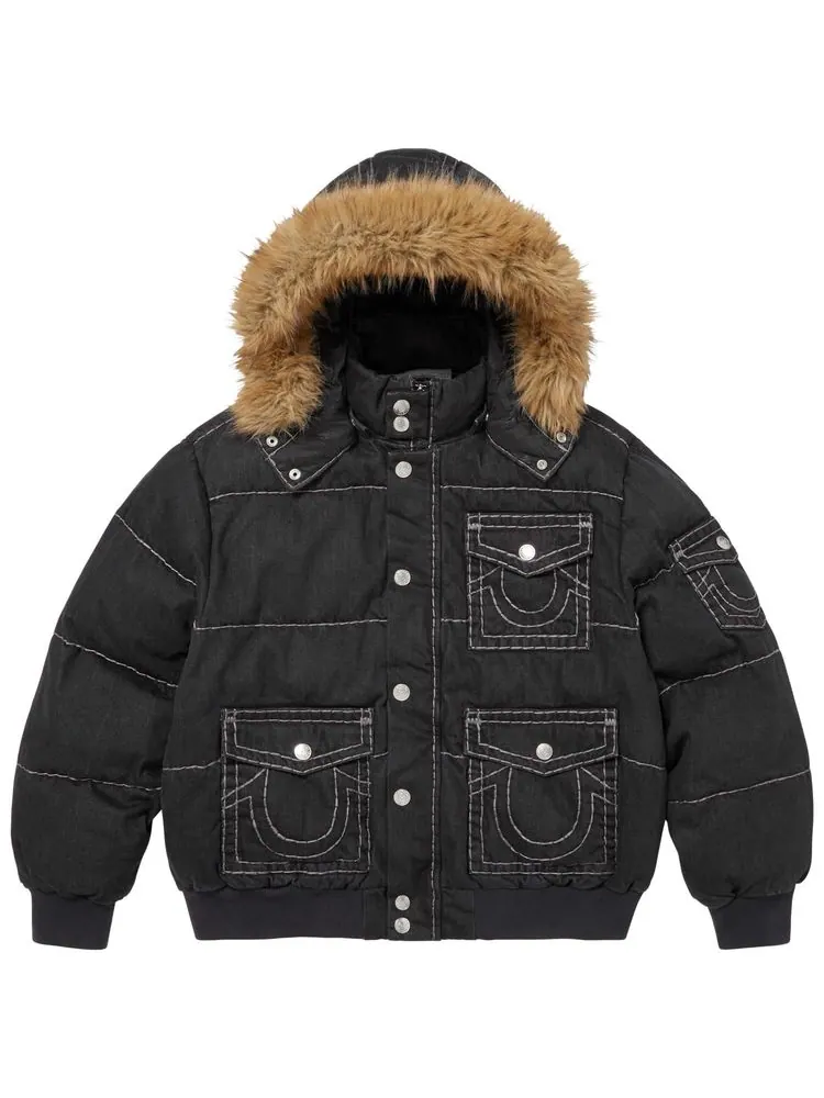 Пуховая куртка Supreme x True Religion — изображение 1 из 2, черный