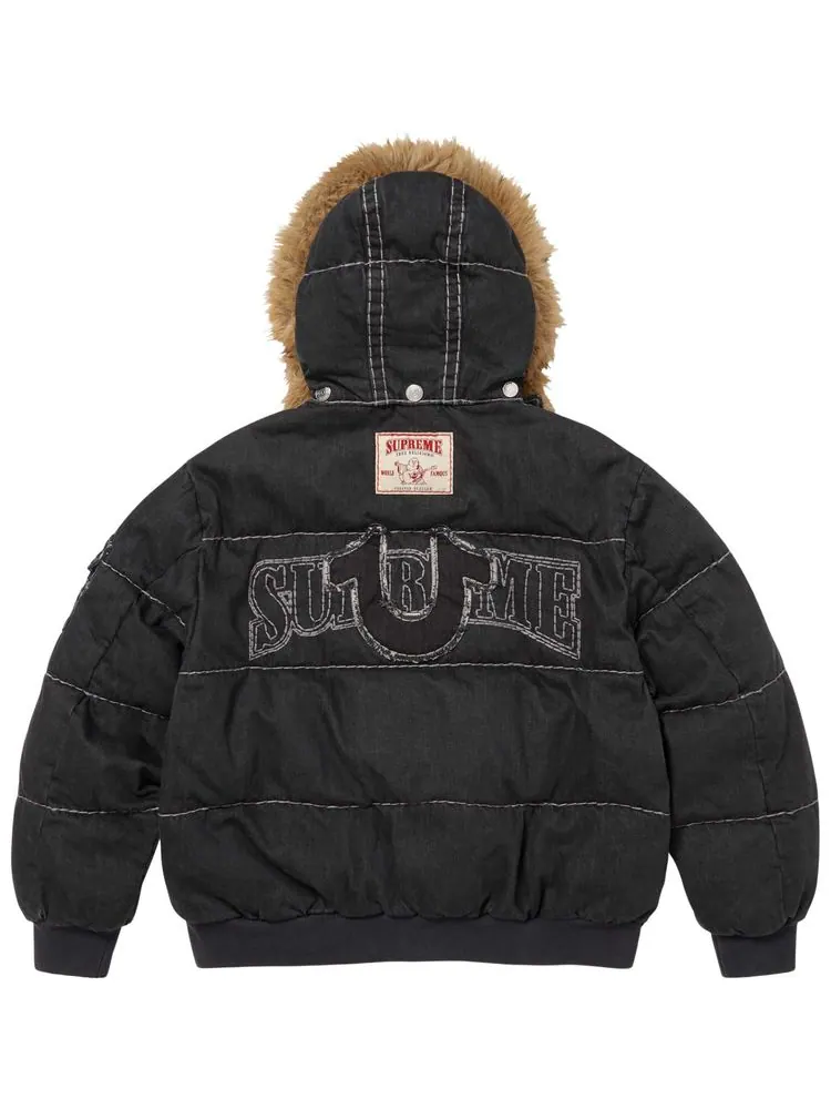 Пуховая куртка Supreme x True Religion — изображение 2 из 2, черный