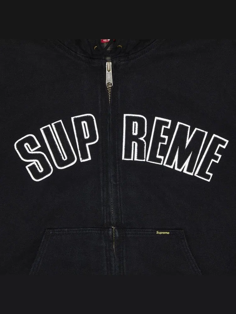 Куртка Supreme Reflective Arc Hooded Work Jacket — изображение 3 из 3, черный