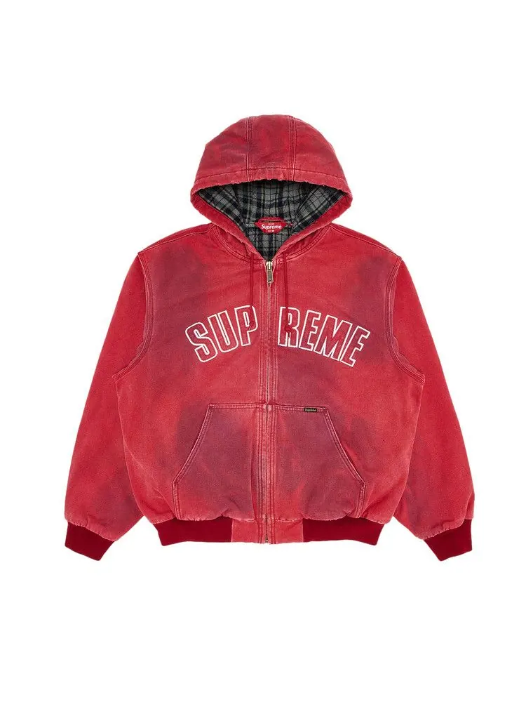 Куртка Supreme Reflective Arc Hooded Work Jacket — изображение 1 из 3, красный