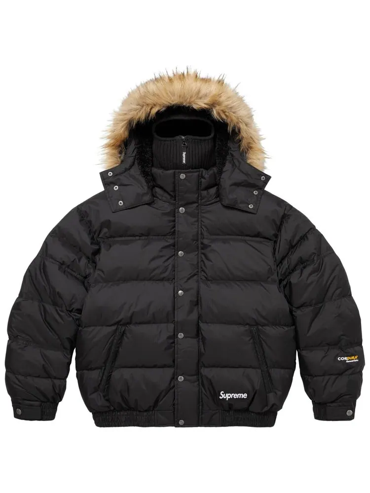 Пуховая куртка Supreme с защитной маской и наполнителем 700 г — изображение 1 из 2, черный