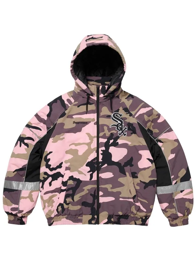 Куртка Supreme x Chicago White Sox Stadium Jacket — изображение 1 из 2, розовый