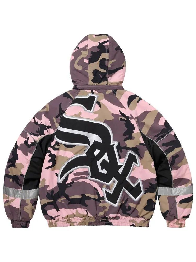 Куртка Supreme x Chicago White Sox Stadium Jacket — изображение 2 из 2, розовый