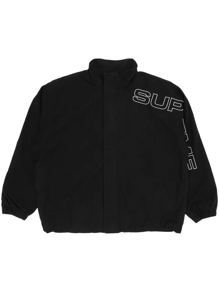 Спортивная куртка Supreme Spellout Embroidered Ripstop Track Jacket — изображение 1 из 3, черный