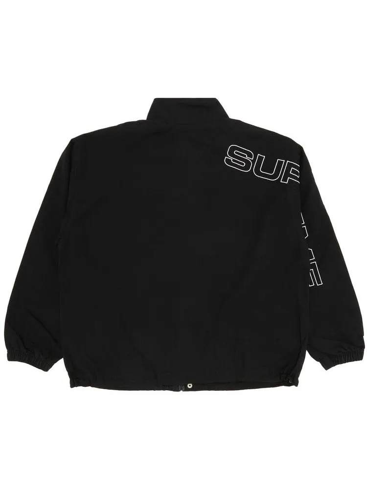 Спортивная куртка Supreme Spellout Embroidered Ripstop Track Jacket — изображение 2 из 3, черный