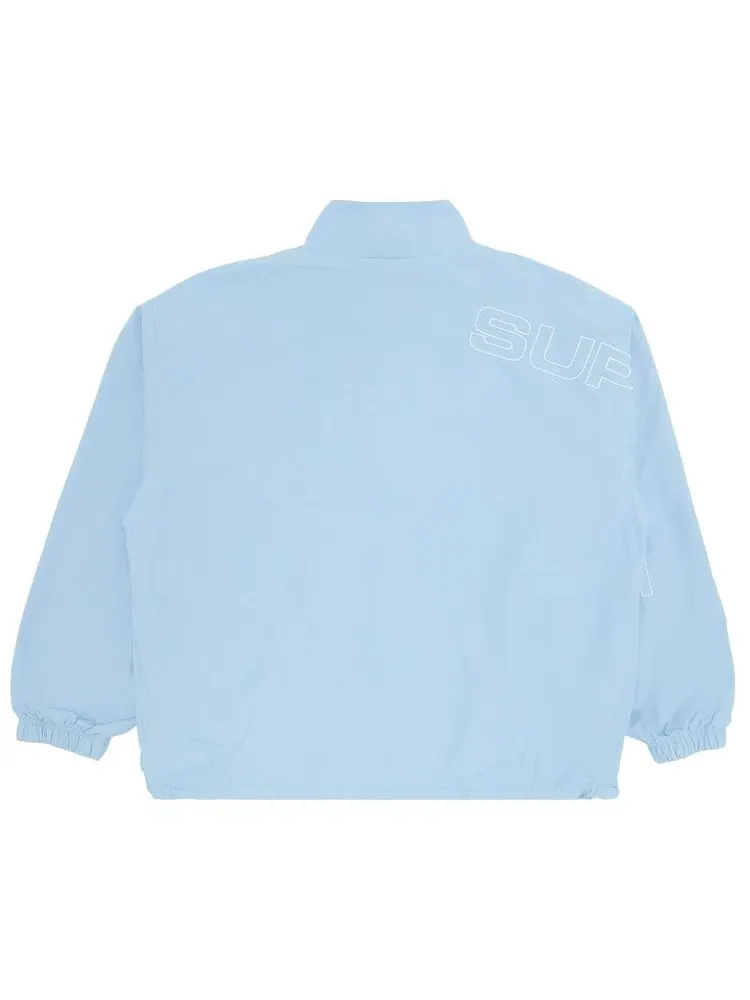 Спортивная куртка Supreme Spellout Embroidered Ripstop Track Jacket — изображение 2 из 3, светлый синий